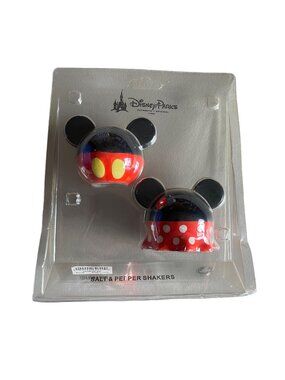 Disney Parks Mickey & Minnie Mouse Salt & Pepper Shakers Authentic Original Set